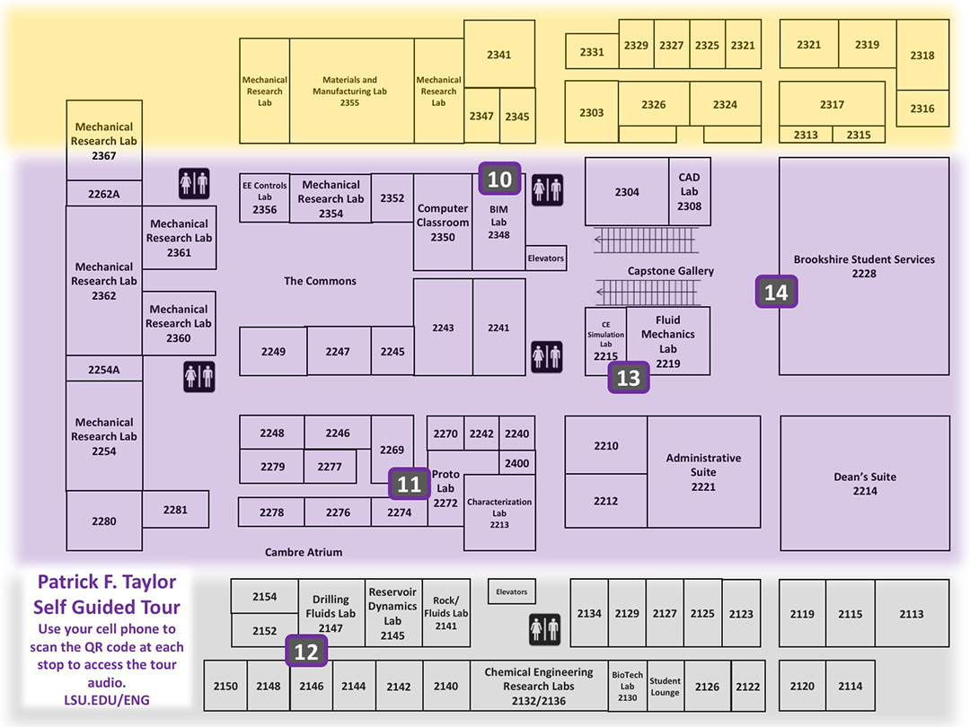 PFT Second Floor map