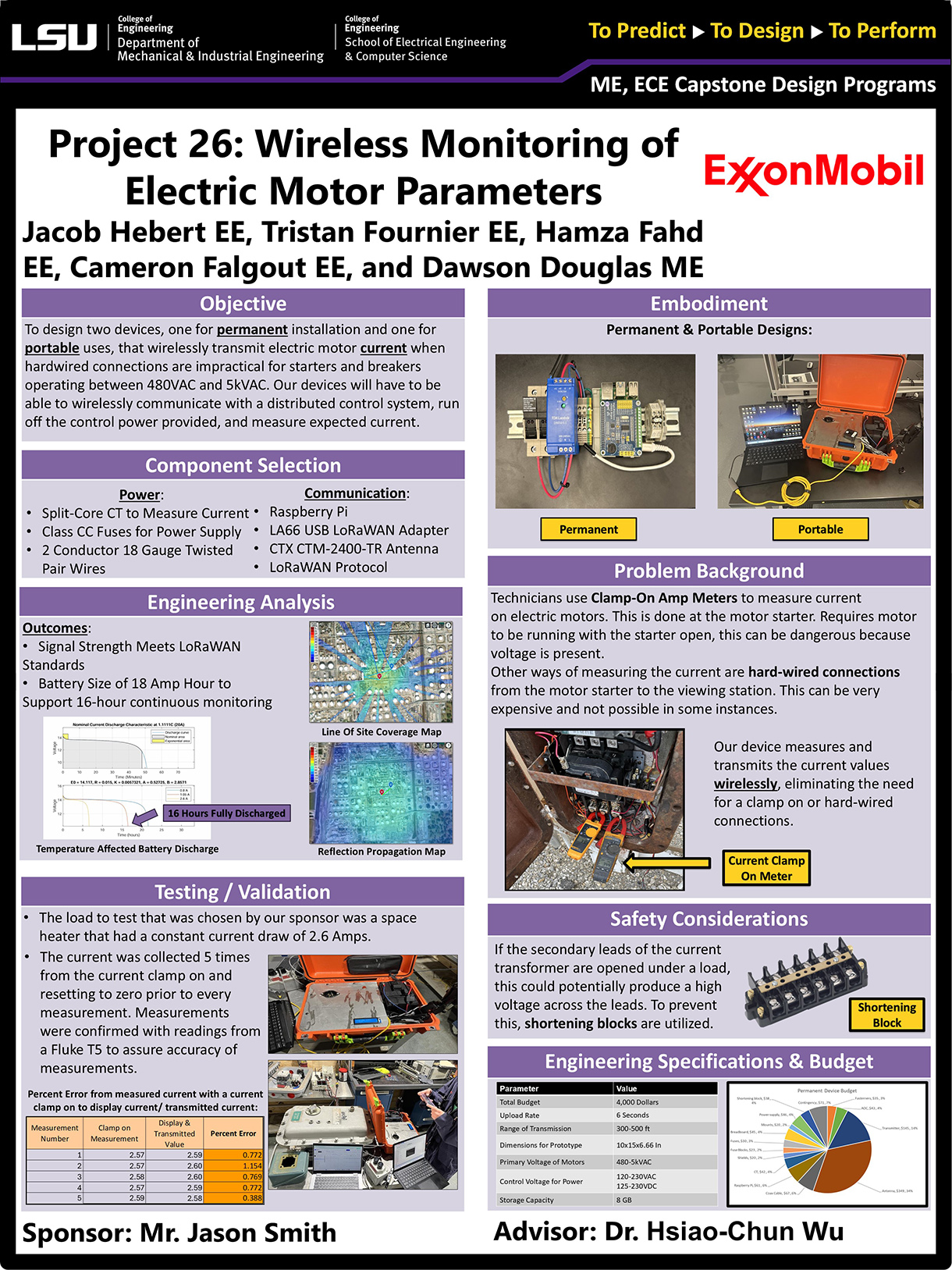 Project 26: Wireless Monitoring of Electric Motor Parameters (2025)