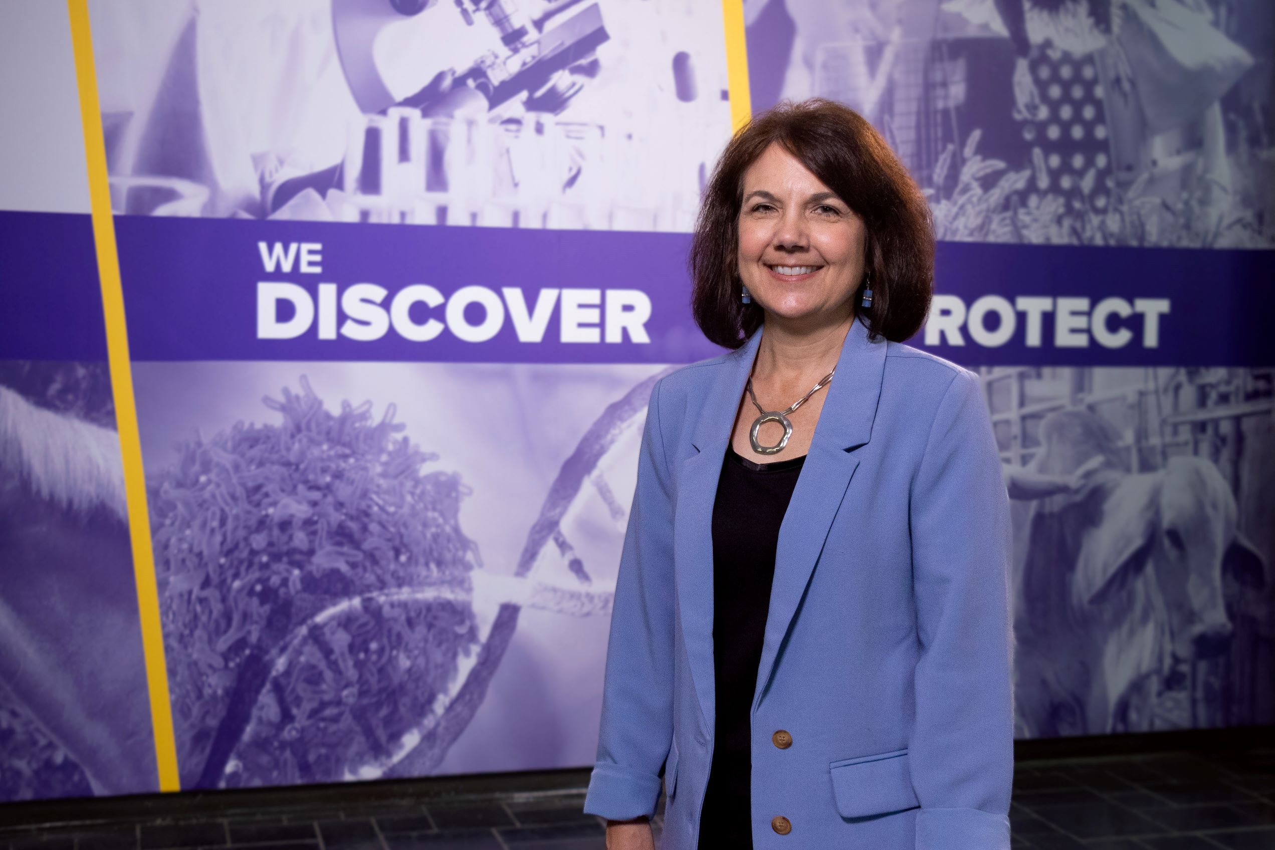 Tammy Dugas in front of LSU Disclosure sign Tammy Dugas in front of LSU Disclosure sign