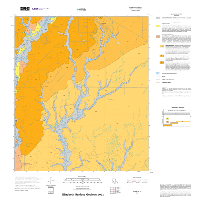 Elizabeth Surface Geology 2021
