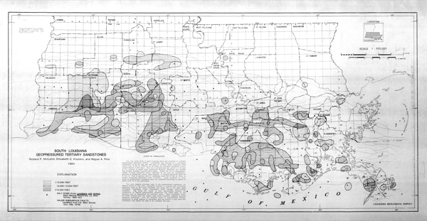 South Louisiana Geopressured Tertiary Sandstones, 1984