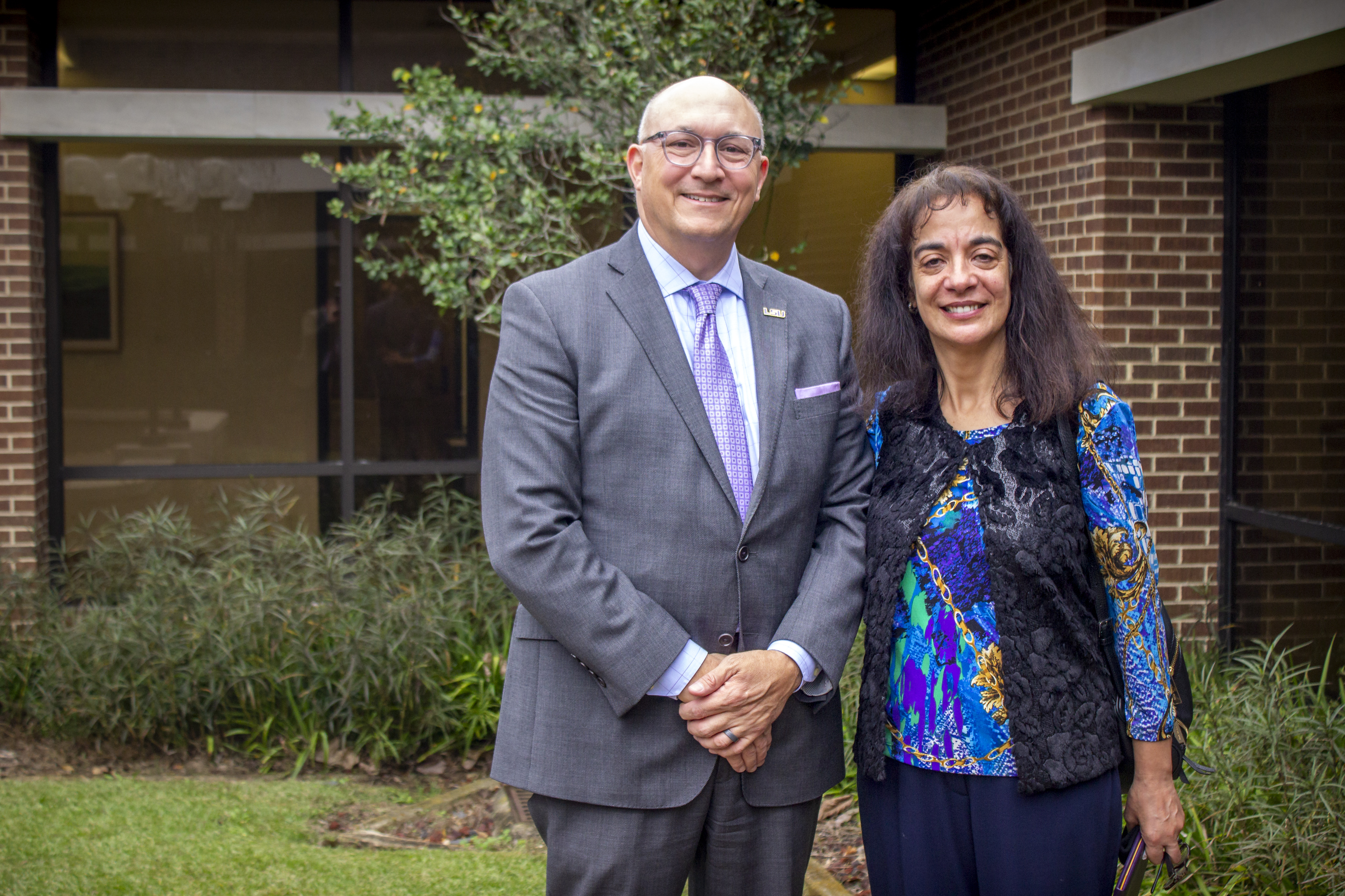 Interim Executive Vice President & Provost Matt Lee and Boyd Professor of Chemistry Graça Vicente