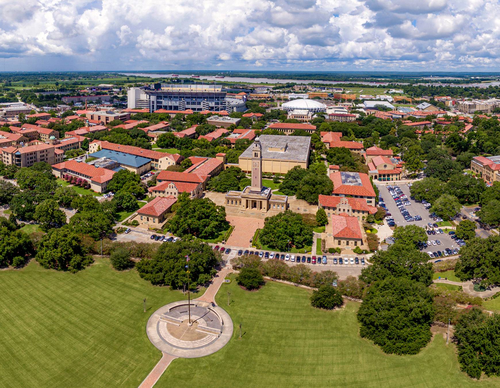 Aerial shot of Parade Ground